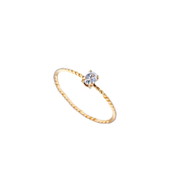 Lone Spark Gold Thin Ring