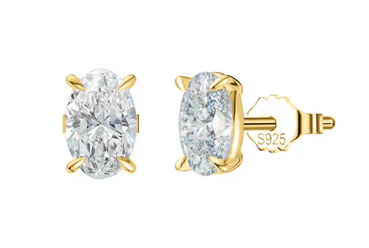 Rhinestone Stud Earrings 1