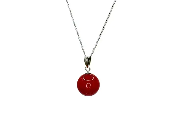 Red Eclipse Charm Necklace Keira K