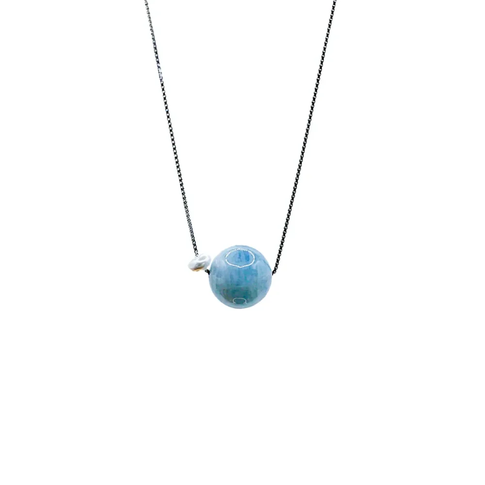 Aqua Drift Semi-Precious Stone Necklace