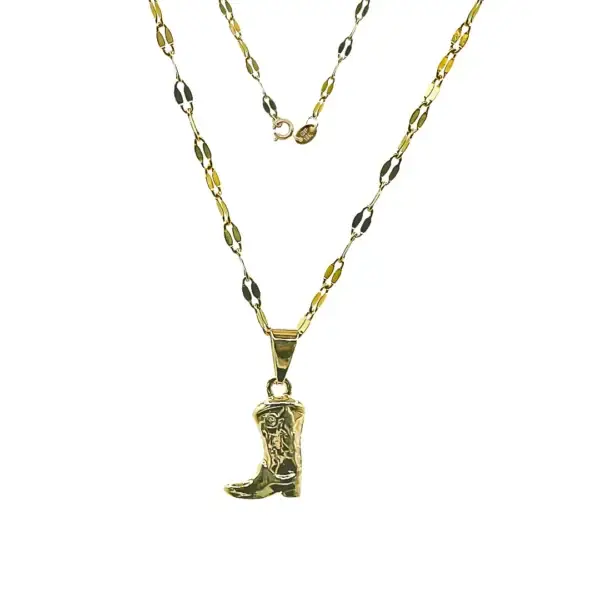 Cowgirl Boot Charm Necklace Keira K
