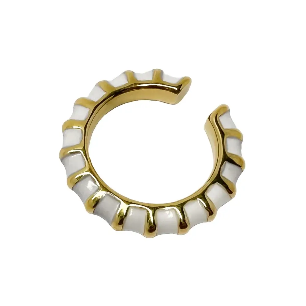 white Whisper Ear Cuff