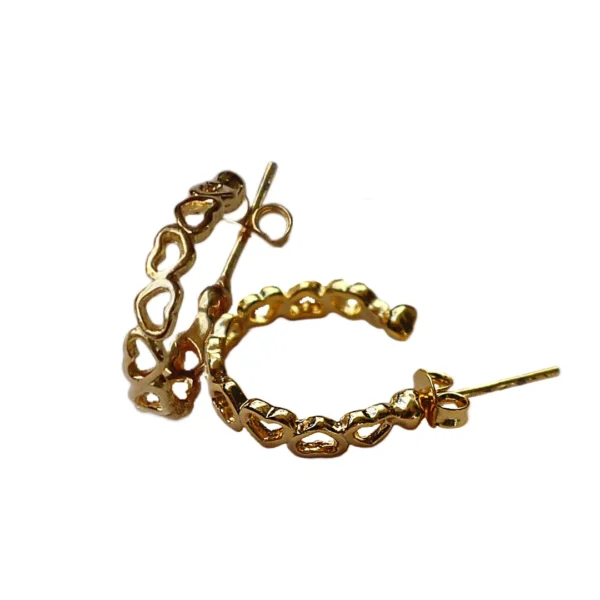 Linked Hearts Stud Earrings Keira K