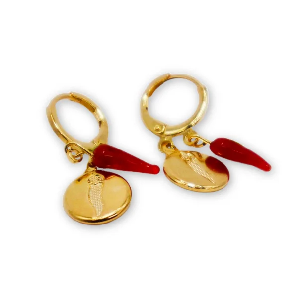 Red Chilli Drop Earrings