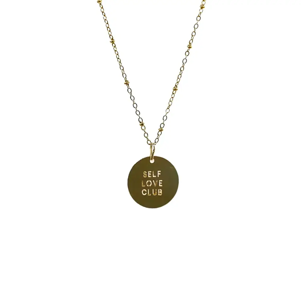 Self Love Club Gold Coin Necklace
